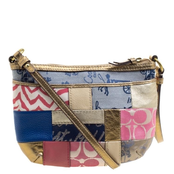 Coach Multicolor Patchwork Crossbody Bag - Picture 2 of 10